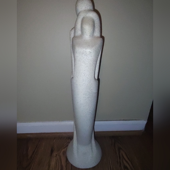 Vintage modern haeger lovers lava ivory glazed sculpture - Picture 2 of 4